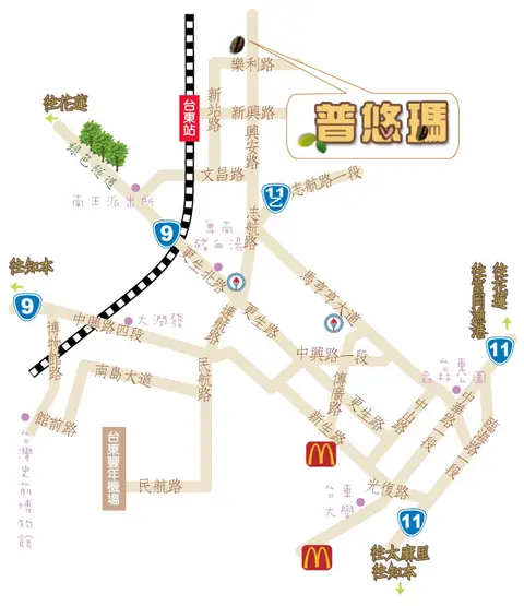 台東 普悠傌民宿 交通 1