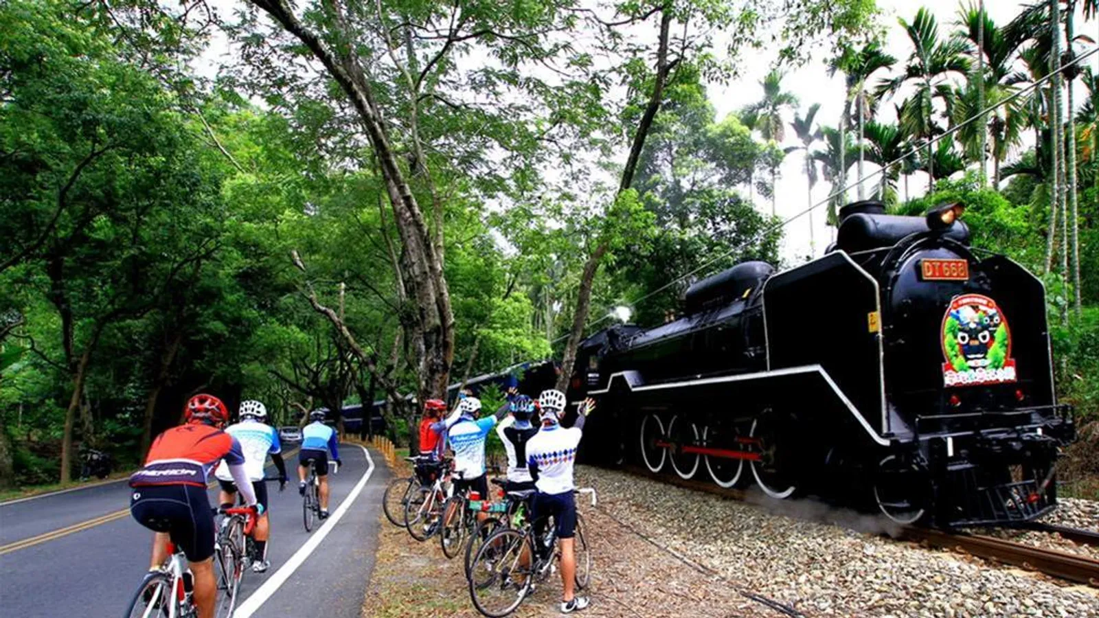集集景點:集集自行車道-綠色隧道段